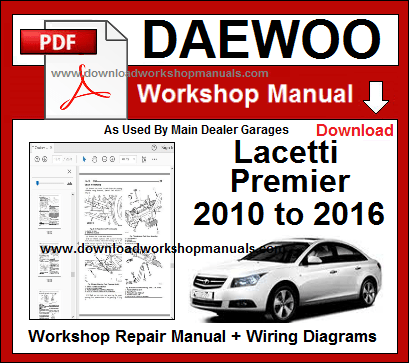 Daewoo Lacetti Premier Service Repair Workshop Manual
